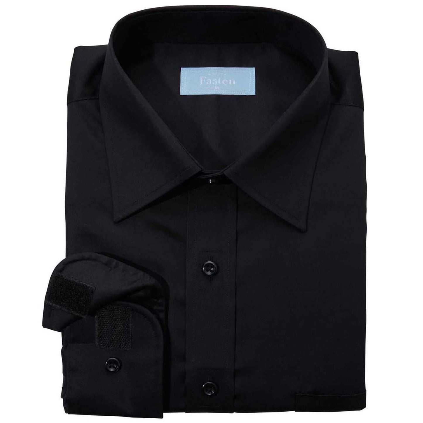 Black Launch Shirt with open cuff