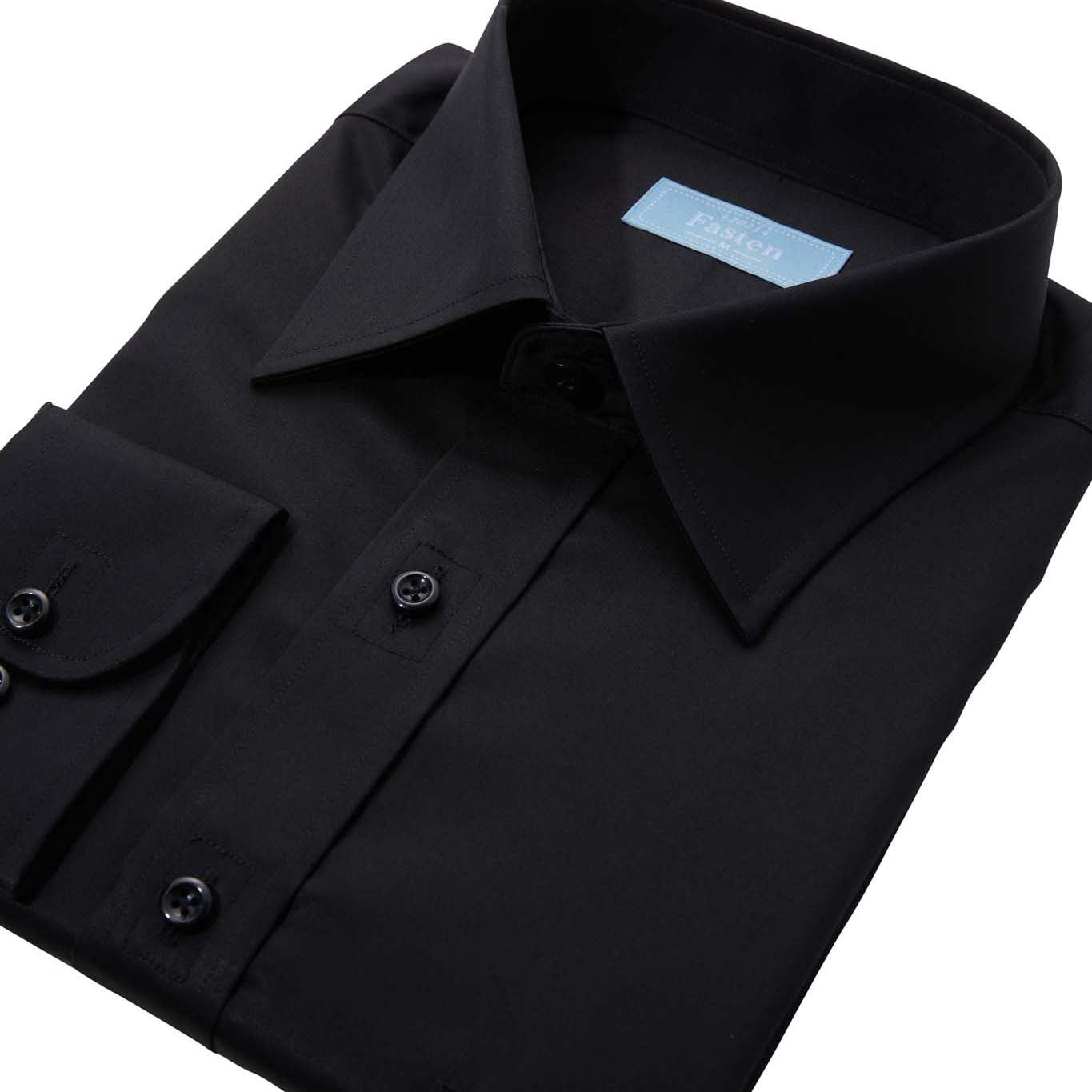 Men's adaptive dress shirt in black